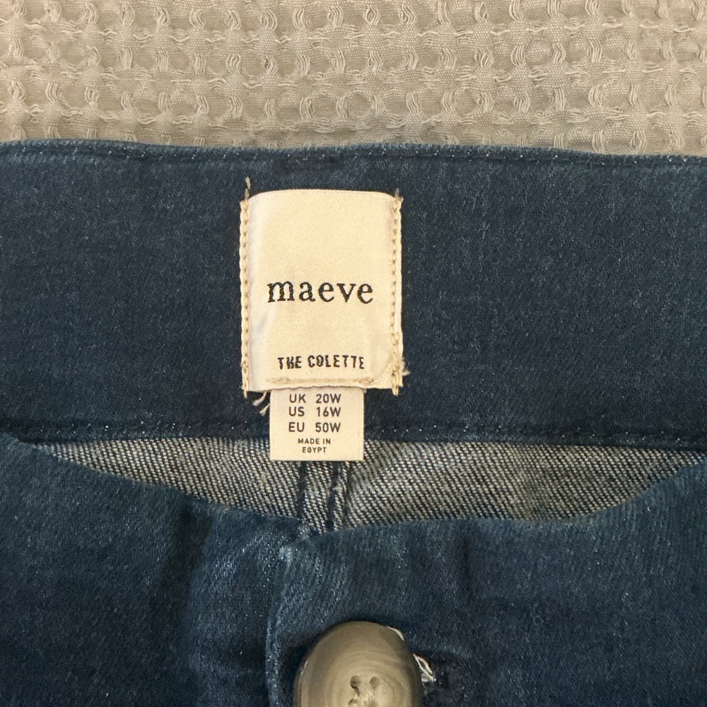 Anthropologie Maeve The Colette Crop Wide-Leg Jeans Women’s size 16W NWT - Picture 3 of 16